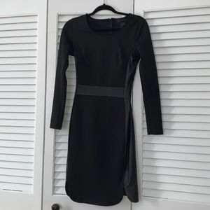 Kardashian Kollection Black Leather Dress